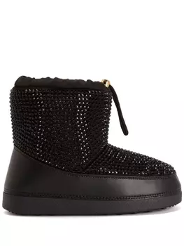 Giuseppe Zanotti ботинки Gz-aspen со стразами, черный