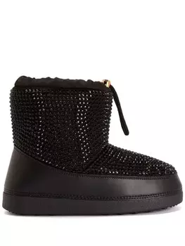 Giuseppe Zanotti ботинки Gz-aspen со стразами, черный