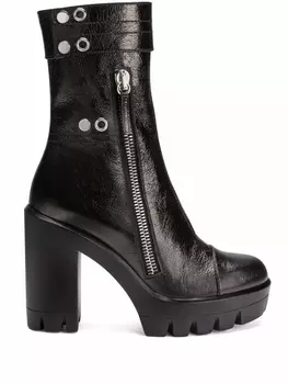 Giuseppe Zanotti ботинки Kassy на блочном каблуке, черный