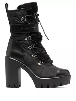 Giuseppe Zanotti ботинки на платформе со шнуровкой, черный