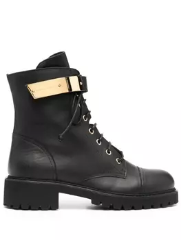 Giuseppe Zanotti ботинки на шнуровке, черный