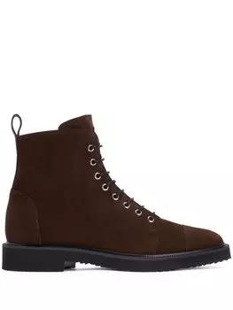 Giuseppe Zanotti ботинки на шнуровке, коричневый