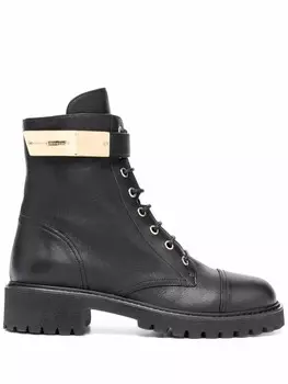 Giuseppe Zanotti ботинки в стиле милитари, черный