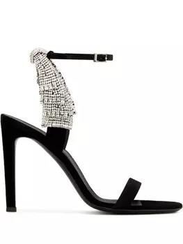 Giuseppe Zanotti декорированные босоножки Jamila 105, черный
