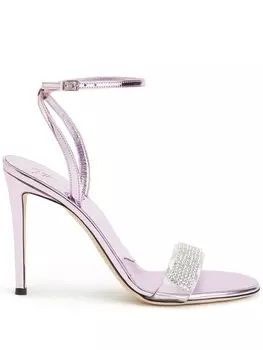 Giuseppe Zanotti декорированные босоножки, розовый
