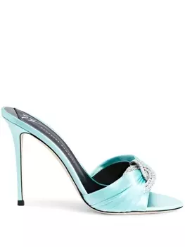 Giuseppe Zanotti декорированные мюли Intriigo Knot, синий