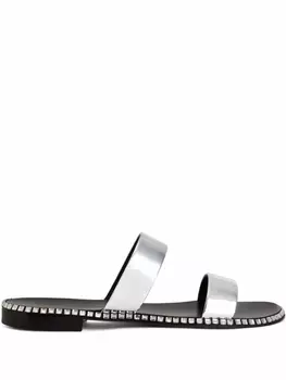Giuseppe Zanotti декорированные сандалии Elektron, серебристый