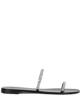 Giuseppe Zanotti декорированные сандалии Mauritia, черный