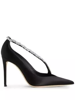 Giuseppe Zanotti декорированные туфли Filipa Crystal, черный