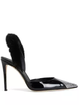 Giuseppe Zanotti декорированные туфли Henriette Strass, черный