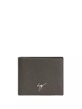 Giuseppe Zanotti фактурный кошелек Albert, серый