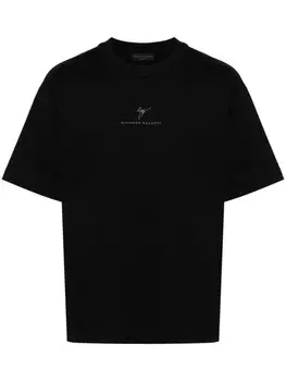 Giuseppe Zanotti футболка с логотипом, черный