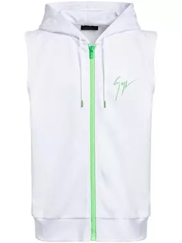Giuseppe Zanotti худи LR-41 без рукавов, белый
