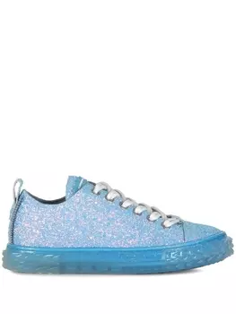 Giuseppe Zanotti кеды Blabber с блестками, синий