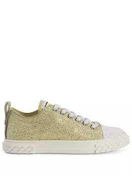 Giuseppe Zanotti кеды Blabber с блестками, желтый