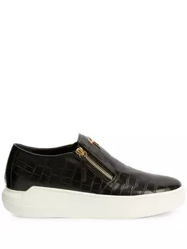 Giuseppe Zanotti кеды Conley с молниями, черный