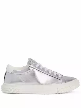 Giuseppe Zanotti кеды Ecoblabber с эффектом металлик, серебристый