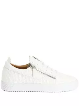 Кеды Giuseppe Zanotti Frankie из фактурного материала, белый