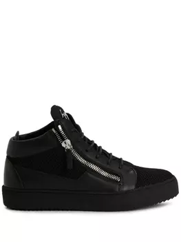 Giuseppe Zanotti кеды Frankie с логотипом, черный