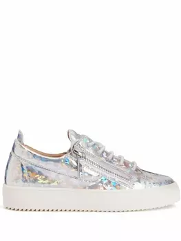 Giuseppe Zanotti кеды Frankie, серебристый