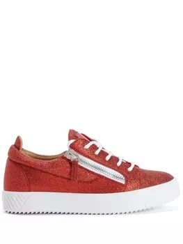 Giuseppe Zanotti кеды Gail с блестками, красный