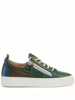 Giuseppe Zanotti кеды Gail с блестками, зеленый