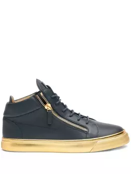 Giuseppe Zanotti кеды Kriss с подошвой металлик, синий