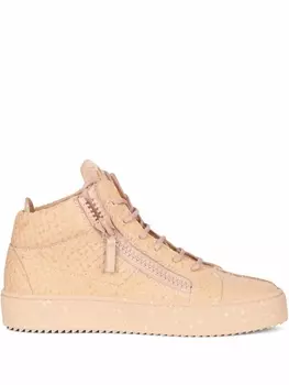 Giuseppe Zanotti кеды Kriss со змеиным принтом, розовый