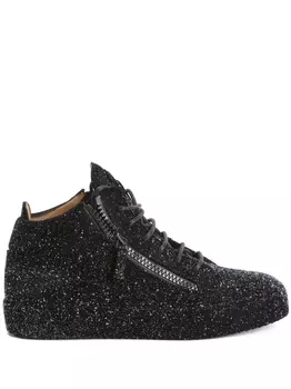 Giuseppe Zanotti кеды с блестками, черный