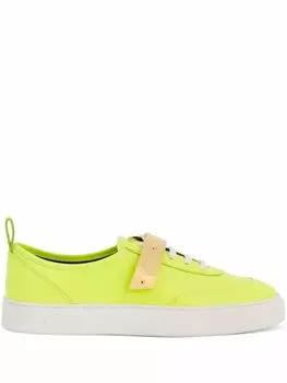 Giuseppe Zanotti кеды Zenas на липучках, желтый