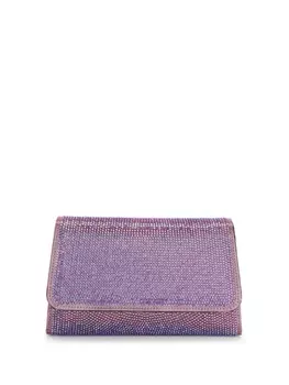 Giuseppe Zanotti клатч Idha с кристаллами, фиолетовый