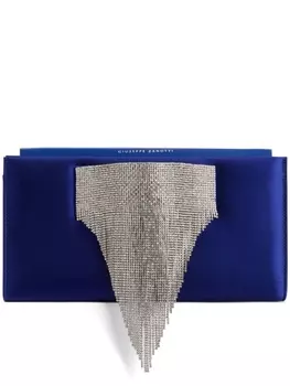 Giuseppe Zanotti клатч Josiane Crystal, синий