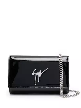 Giuseppe Zanotti клатч с цепочкой, черный