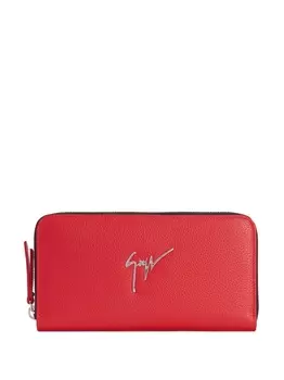 Giuseppe Zanotti кошелек Paula с логотипом, красный