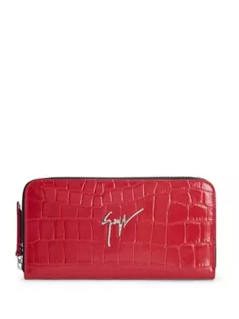 Giuseppe Zanotti кошелек Paula с логотипом, красный