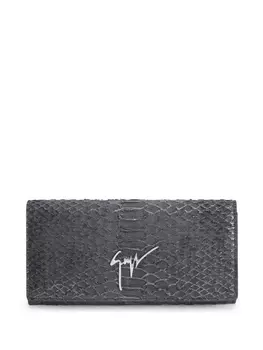 Giuseppe Zanotti кошелек с логотипом, черный
