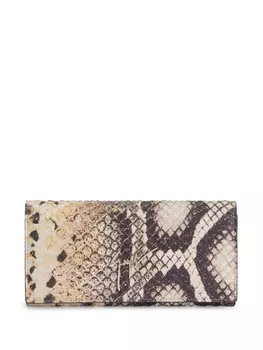 Giuseppe Zanotti кошелек Selene с тиснением под кожу змеи, розовый
