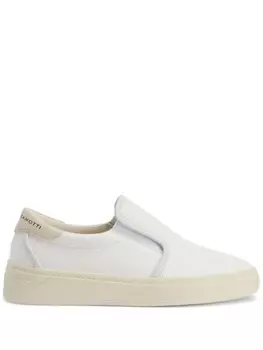 Giuseppe Zanotti кожаные слипоны, белый