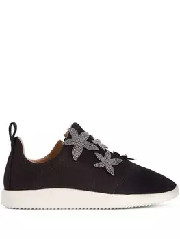 Giuseppe Zanotti кроссовки Alena с кристаллами, черный