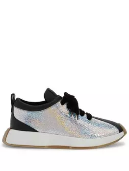 Giuseppe Zanotti кроссовки Ferox со вставками, серебристый