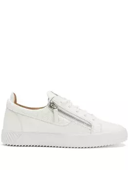 Кроссовки Giuseppe Zanotti Frankie, белый/темно-коричневый