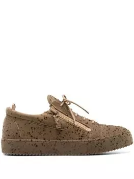 Giuseppe Zanotti кроссовки Frankie с тисненым логотипом, нейтральный цвет