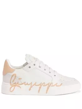 Кроссовки Giuseppe Zanotti Gz94 With Logo, белый/светло-розовый