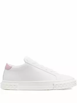 Кроссовки Giuseppe Zanotti Lace-up, белый/светло-сиреневый