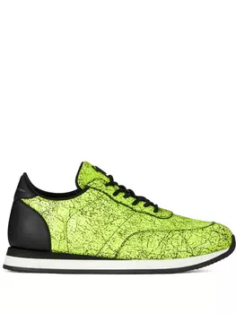 Giuseppe Zanotti кроссовки с принтом, желтый