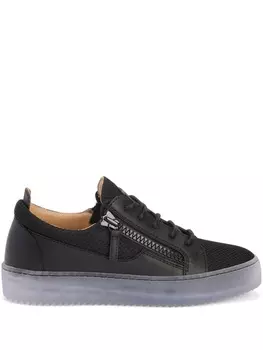 Giuseppe Zanotti кроссовки с сетчатыми вставками, черный