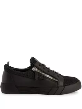 Giuseppe Zanotti кроссовки с сетчатыми вставками, черный