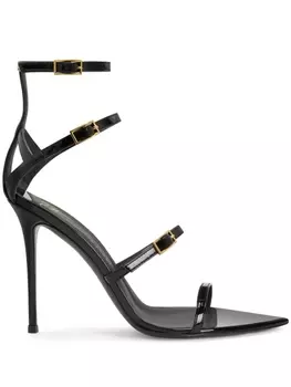 Giuseppe Zanotti лакированные босоножки Intriigo Abely 105, черный