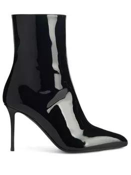 Giuseppe Zanotti лакированные ботильоны Brytta 90, черный