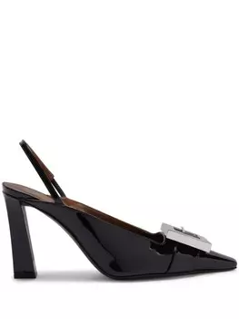 Giuseppe Zanotti лакированные туфли Brendha Buckle, черный